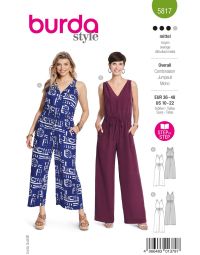 Burda Style Schnittmuster 5817 Damen Overall