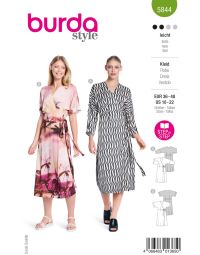 Burda Schnittmuster 5844 Größe 36 bis 48