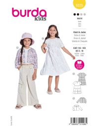 Burda Style Schnittmuster 9225 Kinderjacke & Kleid