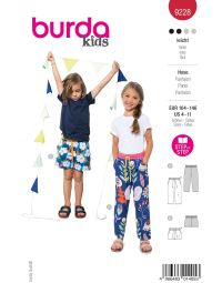 Burda Style Schnittmuster 9228 Kinderhose