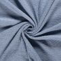 Frotteestoff doppelseitig Schlingen silberblau