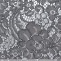 Spitzenstoff Dentelle Grande grau