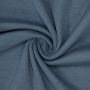 Organic Bündchenstoff glatt uni blau-grau