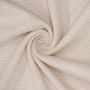 Bündchenstoff Streifen Beige