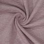 Bündchenstoff Streifen Mauve
