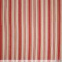 Baumwoll-Canvas Natur Streifen Rot