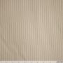 Baumwoll-Canvas Natur Streifen 3 mm Beige