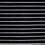 Frottee-Stretch Streifen Marine