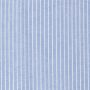 Leinen-Baumwollstoff Streifen Blau