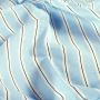 Viskose-Crêpe-Stoff mit Streifenprint Blau