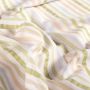 Seersucker-Stoff mit Streifen in Beige