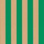Trendy Canvas Streifen Grün Camel