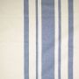 Baumwoll-Canvas Natur mit breitem Denimstreifen