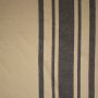 Baumwoll-Canvas Natur mit breiten schwarzen Streifen