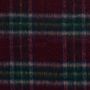 Wollmischgewebe Brushed Karomuster Aubergine Grün