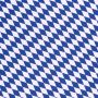 Terlenka mit schrägem Narrenkaro Blau S