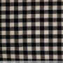 Baumwollstoff Natur Brabants Bont 25 mm Schwarz