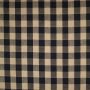 Baumwoll-Canvas Natur Brabants-Bont 25 mm Schwarz