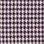Luxuriöser Tweed-Hahnentritt Lila-Weiß Gold