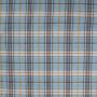 Karierter Flanell, angeraut, dusty blau