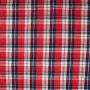 Gerauter Flanell mit Karomuster in Rot und Blau