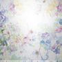 Voile Stamp Shine Blumen vanille