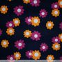 Babyrib mit Blumen auf Marineblau
