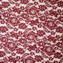Blumenspitze mit zweiseitigem Scallop-Rand Bordeaux