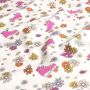 Baumwolljersey Flower Power Rollschuh