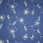 Gebordierter Chambray-Jeansstoff