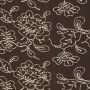 Bestickte Baumwolle mit Blumenmuster Braun