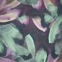 Viskose-Stretch Abstract Flowers Petrol