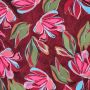 Stretch-Viskose-Twill mit Blumenmuster Rot