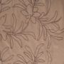 Bestickter Scuba-Suede Blumen camel