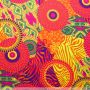 Retro-Print-Terlenka in Orange-Fuchsia