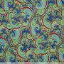 Cashmier-Krul-Texture Stoff in Blau