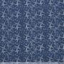 Jeansstoff Stretch Sterne blau