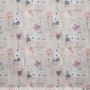 Baumwoll-Popeline Sentiment Pastel