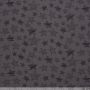 Baumwollmusseline Baby Sterne taupe