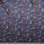 Liberty Imagination Altrosa-Blau Seidensatin