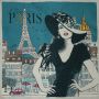 Jacquard-Panel Audey Blue 48 x 48 cm