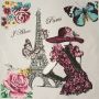 Paneel Paris Rosa 48x48 cm