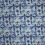 Batik-Sterne auf Baumwoll-Popeline Blau