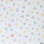 Peach Cotton Retro-Sterne Off-White