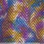 Baumwoll-Batik Zickzack Lila