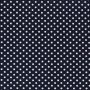 Baumwoll-Popeline Polka Dot Marineblau