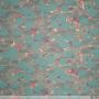 Shiny Jacquard Leaf Mint-Rosa