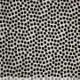 Viskose-Popeline mit schwarzen Punkten auf Beige