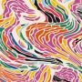 Viskose-Jersey Wavy Mosaics