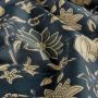 Baumwollstoff Batik Blumen Blau